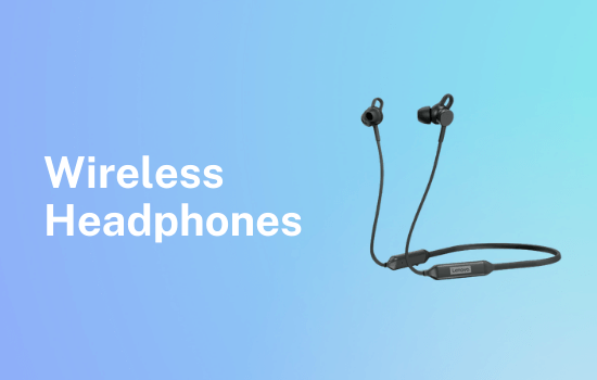 Wireless headphones — neckband Bluetooth earphones